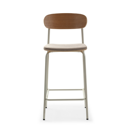Calicosy - ADRIANA Set van 2 krukken - Grijs - 48x42x66 cm