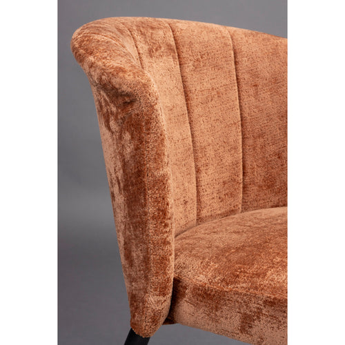 Dutchbone Georgia Eetkamerstoelen  Terracotta - Set van 2 - vtwonen shop