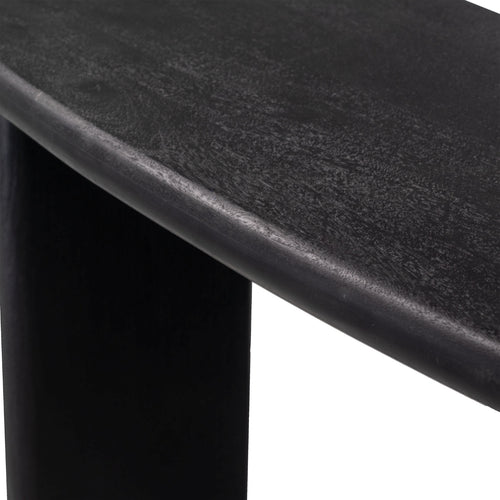 Giga Meubel Sidetable Rumi - Zwart Mangohout - 113x44x76cm - vtwonen shop