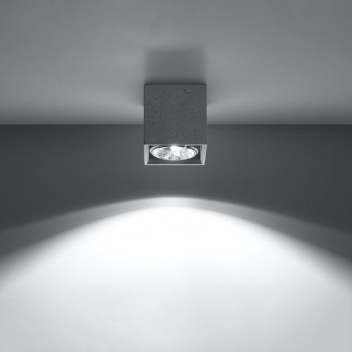 Sollux Lighting Plafondlamp VALDE beton - 14x14x14cm