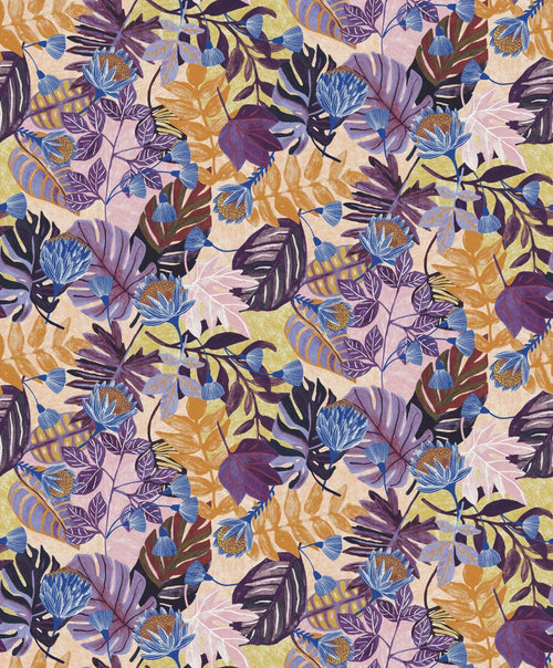 Masureel behang bladeren paars - 53 cm x 10.05 m - 631813 - vtwonen shop