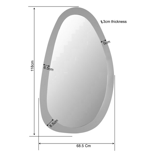 Starfurn  spiegel Lou - bruin - 3x118x68cm