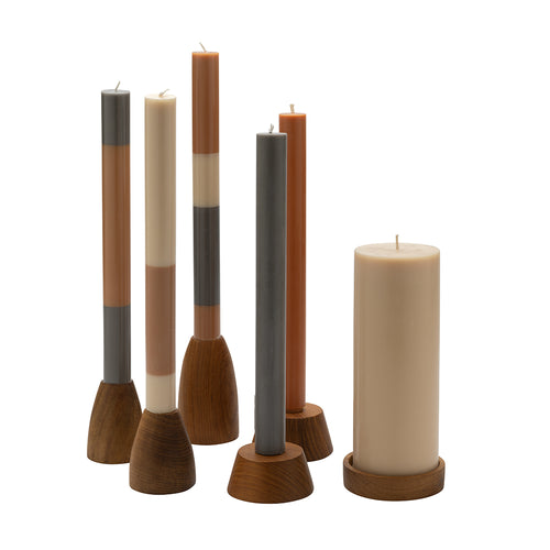 Originalhome dinerkaarsen gelaadge Pine Apple - 30 cm - set van 3