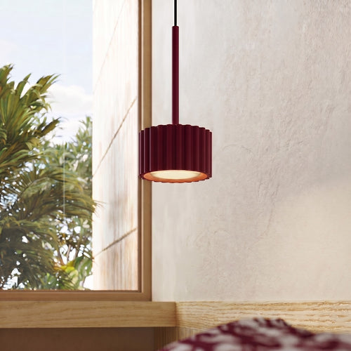 Sollux Lighting Hanglamp AURA 1 bordeaux Gx53 - 10x10x125cm
