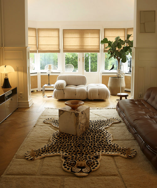 Doing Goods Loony Luipaard Vloerkleed - XL 250 x 160 x 2 cm - 100% wol