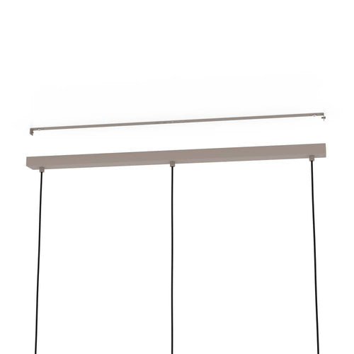EGLO hanglamp Cominio - e27 - 88,5 cm - zandkleurig/taupe - glas