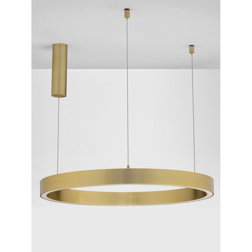 Nova Luce STING Geïntegreerde LED-hanglamp in messing goud, Triac dimbaar, 50W, 2968lm, 3000K