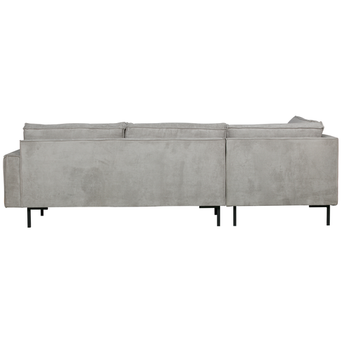 WOOOD hoekbank links Arwin - Ribstof - Vergrijsd Groen - vtwonen shop