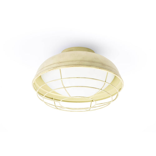 Faro Helmet - 2 Lichts Buiten Plafondlamp Crème IP44, E27
