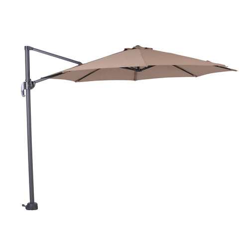 Hawaii parasol S - Ø300 cm - carbon black - taupe