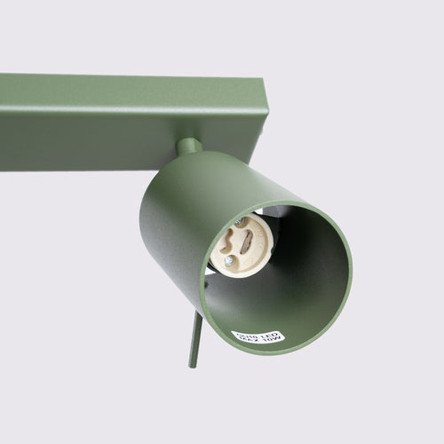 Sollux Lighting Plafondlamp RING 3L olijfgroen - 45x6x17cm