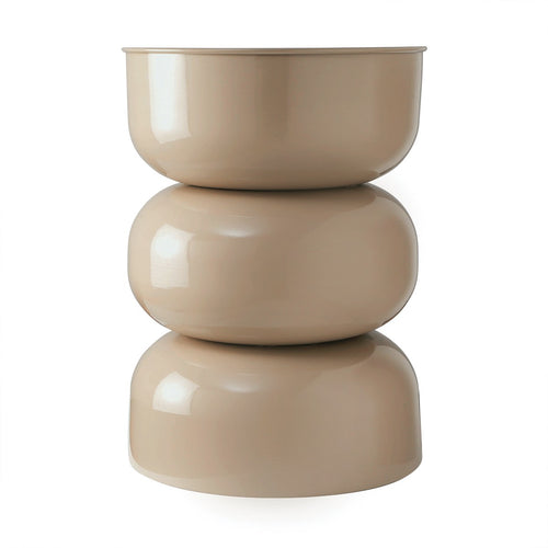 Calicosy - Bijzettafel Metalen ELLA - Beige 36x36x50 cm