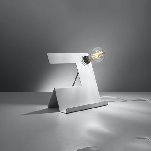 Sollux Lighting Tafellamp INCLINE wit - 25x13x24cm