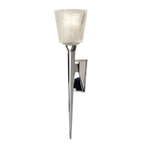 Elstead Verity - 1 lichte wandlamp gepolijst chroom glas, G9