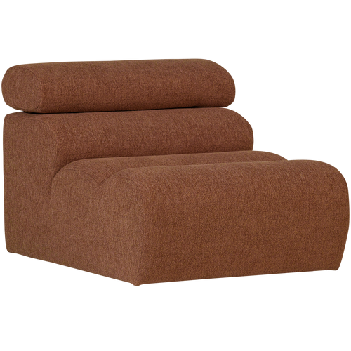WOOOD 1-zits element bank Novi - Polyester - Terra - 86x82x113