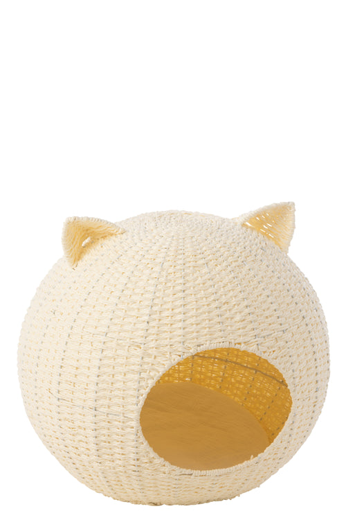 J-Line kattenmand Kattenoren - papier - wit