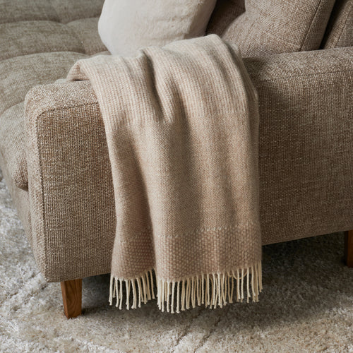 Rivièra Maison Whistler Throw 180x130 - Wol - Taupe - vtwonen shop