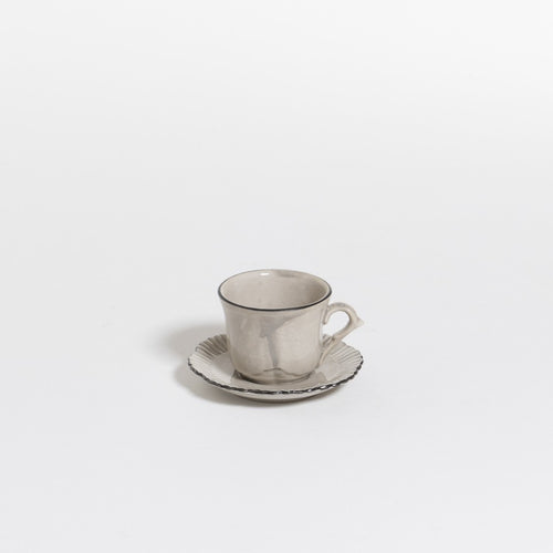 The Table Attic Espresso Kop en Schotel 45 ml Oyster - vtwonen shop