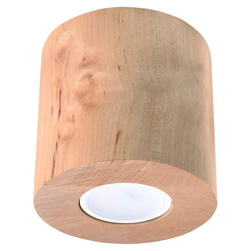Sollux Lighting Plafondlamp ORBIS naturel hout - 10x10x10cm