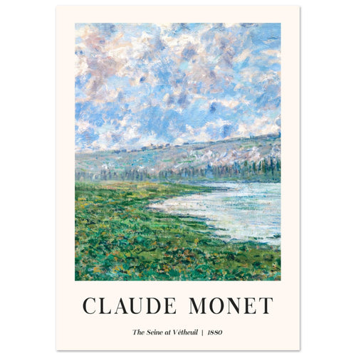 Artfulprints  Claude Monet - The Seine at Vétheuil   poster A4 21x29.7 cm - vtwonen shop