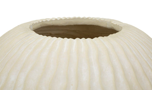 Mauro Ferretti vaas - Ø 36,5x38 cm - crème