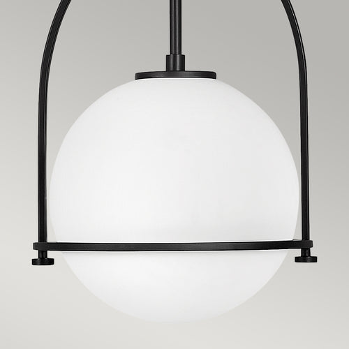 Elstead Hinkley Somerset Globe Pendel Plafondlamp Zwart