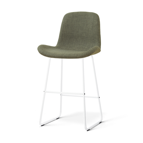 Nolon Nino-Fé barkruk forestgroen - wit onderstel - 75 cm - vtwonen shop