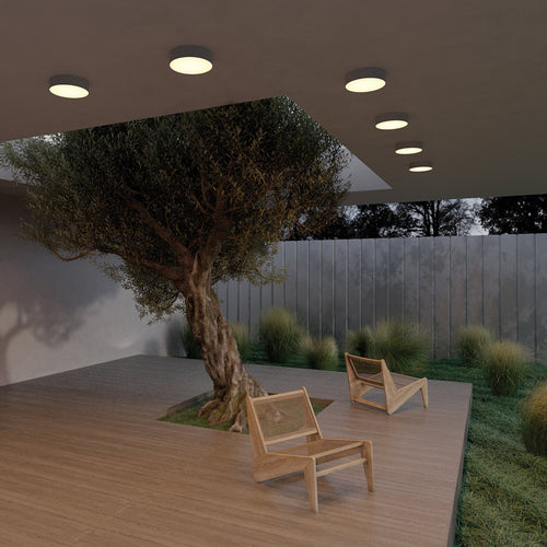 Maytoni Outdoor - Plafondlamp Zon IP - Zwart - Ø22 - vtwonen shop