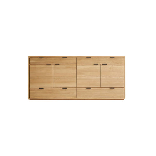 Tikamoon Massief eikenhouten buffet 200 cm - Naturel
