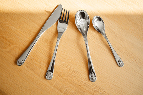 Zilverstad - Kindercouvert Nijntje met vriendjes - 4 delig - RVS - vtwonen shop