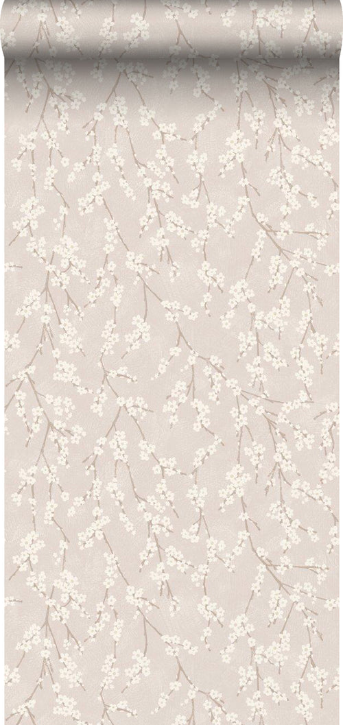 Borastapeter behang bloesemtak beige - 53 cm x 10.05 m - 660357 - vtwonen shop