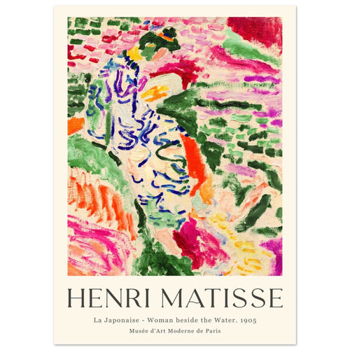 Artfulprints Poster Matisse - La japonaise 1905   - 50x70 cm - Meerkleurig
