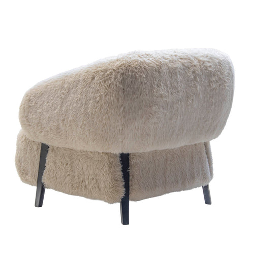 DÉJA Living Fauteuil Espe Fluffy - Taupe Stof - 91x86x77cm - vtwonen shop