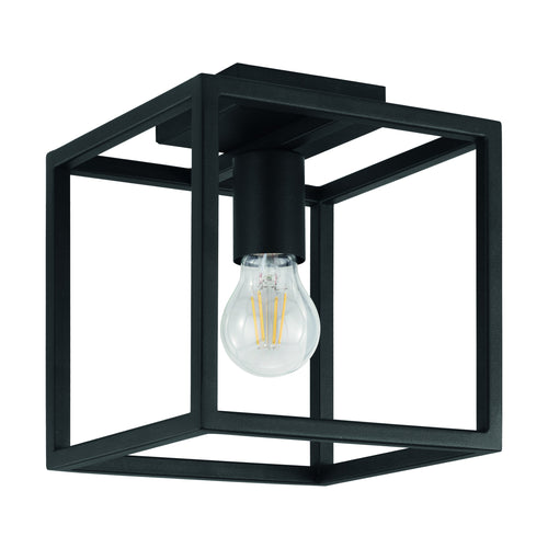 EGLO plafondlamp Eldrick - e27 - 20 cm - zwart