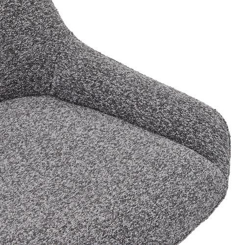 Furnhouse eetkamerstoel Helena - Grijs - Stof (Bouclé) - Set van 2