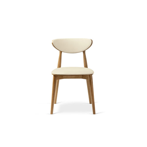 Set van 2 fluwelen stoelen Rina flueel ivoor - 48x47.5x79cm