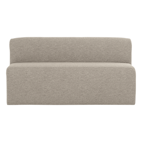 WOOOD eetbank 164 cm rugleuning Mojo Base - Bouclé - Beige - 83x164x76