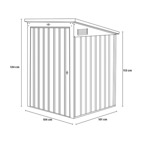 Home Deluxe vuilnisbakbak BASURA S 1x 240L - vtwonen shop