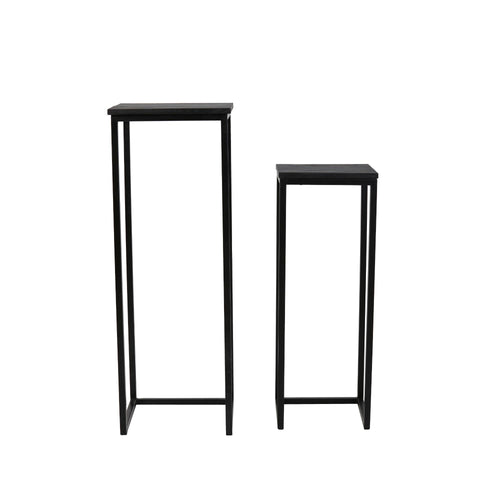 Light & Living bijzettafel Bryson - zwart - 36x36x103cm