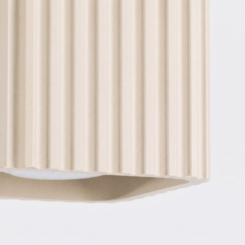 Sollux Lighting Plafondlamp RIFF 1 beige GU10 - 10x10x10cm