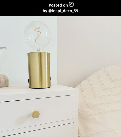 Lucide tafellamp VIVO - 1xE27 - Mat Goud / Messing - vtwonen shop