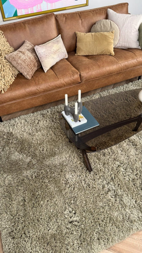 Interieur05 vloerkleed Pilo - hoogpolig - groen - 200 x 290 cm