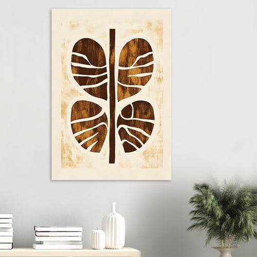 Artfulprints Poster Boho – Rooted form   - 70x100 cm - Terracotta