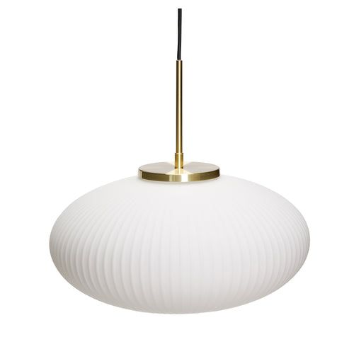 Hübsch hanglamp Serene - glas/ijzer - ø40xh38cm, e27