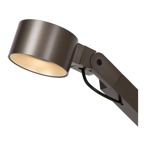 Lucide bureaulamp OGDEN - Geïntegreerde LED - Grijs ijzer