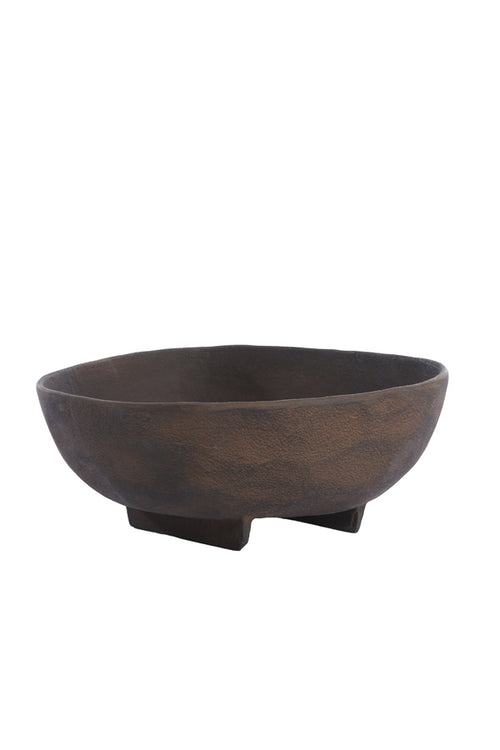 Light & Living schaal ROSANA - 27x26.5x11.5cm - bruin