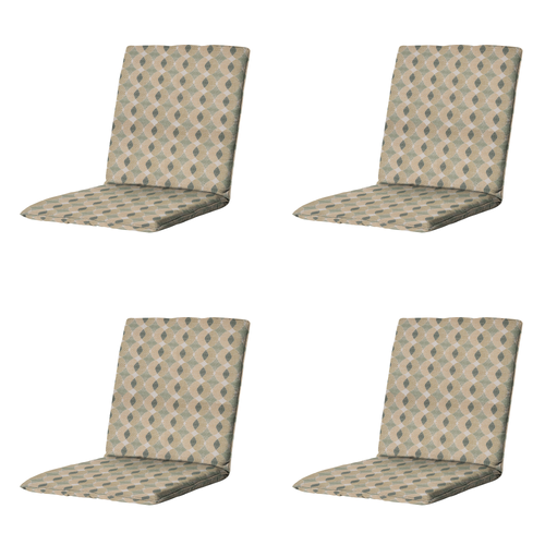 Madison stapelstoelkussen Rae - groen - 97x49x5cm - set van 4