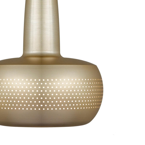 Umage Clava hanglamp brushed brass - met koordset wit - Ø 21,5 cm - vtwonen shop