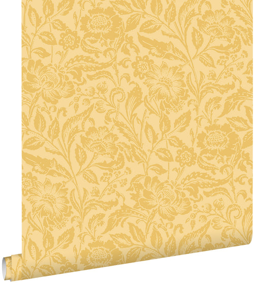 ESTAhome behang vintage bloemen geel - 50 x 900 cm - 131680