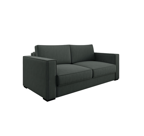 Sia Home - Rechte slaapbanken LEXY - Geweven stof - Olijfgroen - 206cm - vtwonen shop